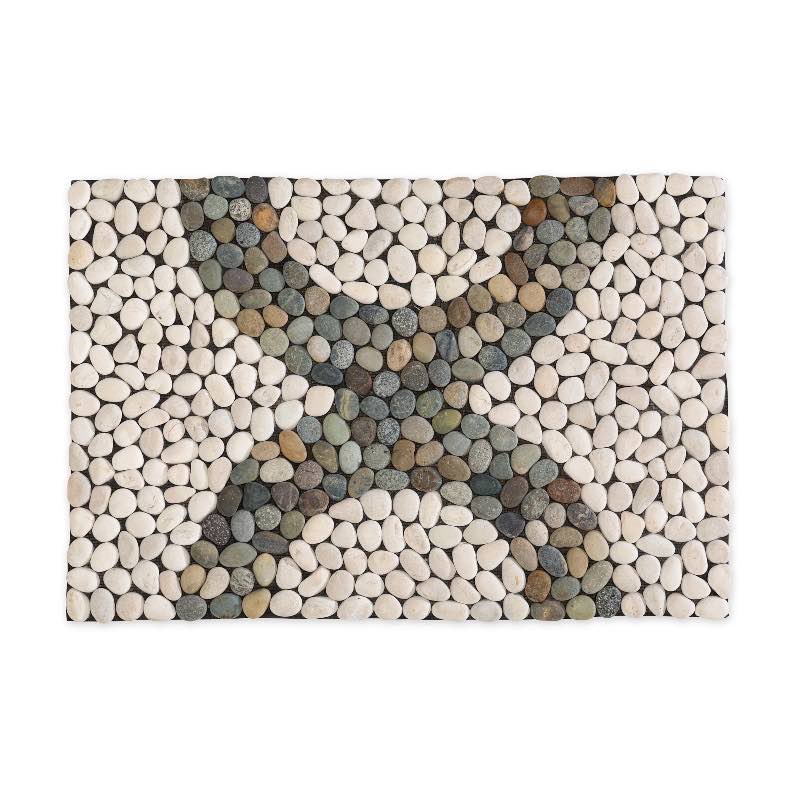 Modern Rainbow Riverstone Doormat - Multi